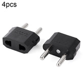 4pcs US to EU Plug Charger Adapter, Travel Power Adapter with Europe Socket Plug, US to EU Plug